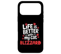 Cat Name Blizzard Life Is Better With My Cat Blizzard Case for iPhone 17 Pro Max