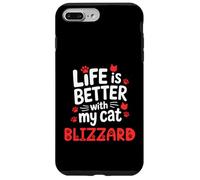 Cat Name Blizzard Life Is Better With My Cat Blizzard Case for iPhone 7 Plus/8 Plus