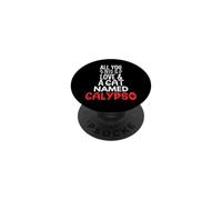 Cat Name Calypso Design - All You Need is Love! PopSockets Adhesive PopGrip