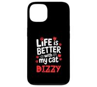 Cat Name Dizzy Life Is Better With My Cat Dizzy Case for iPhone 13