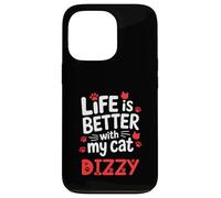 Cat Name Dizzy Life Is Better With My Cat Dizzy Case for iPhone 13 Pro