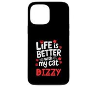 Cat Name Dizzy Life Is Better With My Cat Dizzy Case for iPhone 13 Pro Max