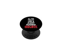 Cat Name Goldie Design - All You Need is Love! PopSockets Adhesive PopGrip