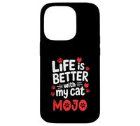 Cat Name Mojo Life Is Better With My Cat Mojo Case for iPhone 14 Pro