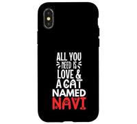 Cat Name Navi Design - All You Need is Love! Case for iPhone X/XS