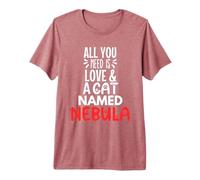 Cat Name Nebula Design - All You Need is Love! Premium T-Shirt