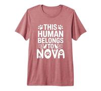 Cat Name Nova Human Belongs to Cat Name Nova Premium T-Shirt