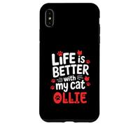 Cat Name Ollie Life Is Better With My Cat Ollie Case for iPhone XS Max