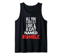Cat Name Rumble Design - All You Need is Love! Tank Top