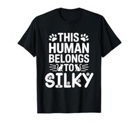 Cat Name Silky Human Belongs to Cat Name Silky T-Shirt