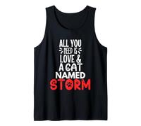 Cat Name Storm Design - All You Need is Love! Tank Top