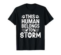 Cat Name Storm Human Belongs to Cat Name Storm T-Shirt