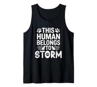 Cat Name Storm Human Belongs to Cat Name Storm Tank Top