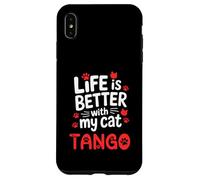 Cat Name Tango Life Is Better With My Cat Tango Case for iPhone XS Max
