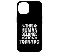 Cat Name Tornado Human Belongs to Cat Name Tornado Case for iPhone 14