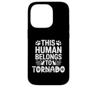 Cat Name Tornado Human Belongs to Cat Name Tornado Case for iPhone 14 Pro