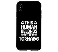 Cat Name Tornado Human Belongs to Cat Name Tornado Case for iPhone XS Max
