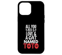 Cat Name Toto Design - All You Need is Love! Case for iPhone 12 Pro Max