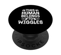 Cat Name Wiggles Human Belongs to Cat Name Wiggles PopSockets Adhesive PopGrip
