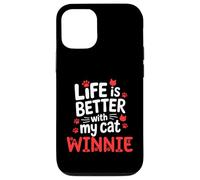 Cat Name Winnie Life Is Better With My Cat Winnie Case for iPhone 12/12 Pro