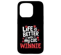 Cat Name Winnie Life Is Better With My Cat Winnie Case for iPhone 15 Pro