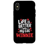 Cat Name Winnie Life Is Better With My Cat Winnie Case for iPhone X/XS