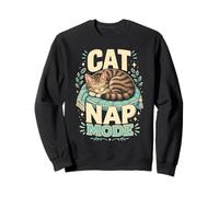 Cat Nap Mode Sleepy Feline Sweatshirt