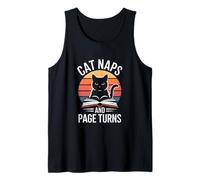 Cat Naps and Page Turns Book Lover Tank Top