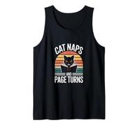 Cat Naps and Page Turns Book Lover Tank Top