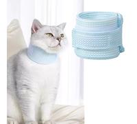 Cat Neck Brace Cover - Breathable & Adjustable Elizabethan Collar for Post-Surgery Recovery Anti-Scratch Anti-Lick Protection, Cervical Cone for Small Medium Large Dogs Puppies Kittens (Small,Blue)