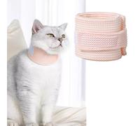 Cat Neck Brace Cover - Breathable & Adjustable Elizabethan Collar for Post-Surgery Recovery Anti-Scratch Anti-Lick Protection, Cervical Cone for Small Medium Large Dogs Puppies Kittens (Large,Pink)