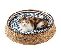 Cat Nest Bed,All-Season Comfortable with Cushion | Bed Basket for Indoor Cats - for Resting Napping Playing Living Room Bedroom Garage Windowsill Balcony