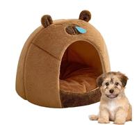 Cat Nest Bed, Capybara-shaped Cat Nest, Warm Kitten Bed, Indoor Dog House, Small Pet Nest Covered Cat Bed Removable Dog Bed Insulated Pet House Comfortable Pet Bed Kitten Nest Indoor Warm Capybara Bed