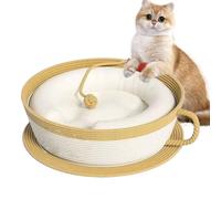 Cat Nest Bed - Coffee Cup Style Lounge Rope Craft Plush Comfort Refuge Cat Retreat Decorative Cup Look Shelter Soft Rest
