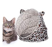 Cat Nest Bed, Soft Foldable Indoor Cat Bed with Breathable Cushion and Play Tunnel, 48cm Diameter - Collapsible Design, Waterproof Base, Comfortable for Indoor Cats