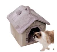 Cat Nest - Cave Nest Tent Mattress Thick Warm Supplies | Soft And Warm Cat House With Tent And Bed - For A Calming Effect On The Pet During Winter Outdoor Travels