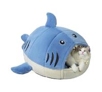 Cat Nest, Shark Shaped Warm Cat Nest, Comfortable Cat Nest, Small Cat Cozy Bed, Hark Bed for Cats, Cat and Dog Nest Bed, Comfortable Shark-Shaped Cat Bed with Zipper, Suitable for Small Cats and Dogs