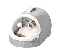 Cat Nest | Sleeping Tent, Thickened Warm Mat - Indoor Cat Bed | Cosy Calming House for Small Dogs Kittens | Portable Pet Shelter for Outdoor Travel Winter Sleeping Bag