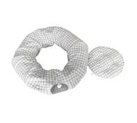 Cat Nest Tunnel - Comfortable Foldable Pet Tunnel Bed, Donut Shaped Cat Hideout | Plush Indoor Cat Poop For Sleeping And Playing With Double Entry For Chato
