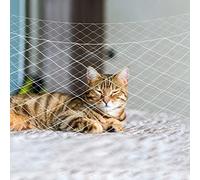 Cat Netting Anti-Fall Fence, Transparent Nylon Pet Mesh - 8x3cm(26 x 10 ft) for Dogs & Cat Safety on Balcony/Stairs/Window