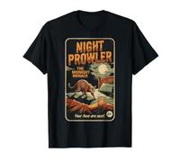Cat Night Prowler The Midnight Menace Your Toes are Next. T-Shirt