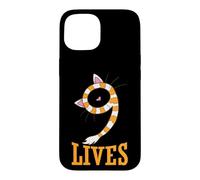 Cat Nine Lives Scarf Cat Ears Case for iPhone 15