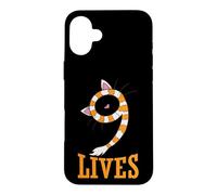 Cat Nine Lives Scarf Cat Ears Case for iPhone 16 Plus