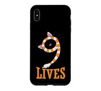 Cat Nine Lives Scarf Cat Ears Case for iPhone XS Max