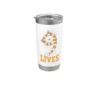 Cat Nine Lives Scarf Cat Ears Stainless Steel Insulated Tumbler