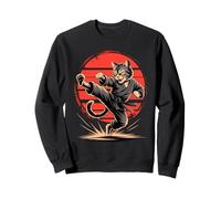 Cat Ninja Fighter Karate Martial Arts Sweatshirt