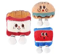 Cat Nip Toys, Kitten Plush Toys with Catnip, 3-Piece Adorable Soft Treat Dispenser, 4.33x3.93 Inches Interactive Chew Ball with Bells, Cat Puzzle Toy for Indoor Cats