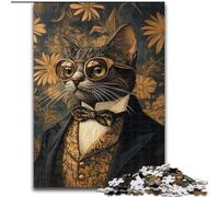 Cat Noble Puzzles for Teenagers Teens 1000pc Puzzle, Toys Educational Games Stress Relieving Unique Birthday And Gifts (26x38cm)