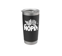 Cat Nope Not Today Bad Attitude Naughty Sly Kitten Stainless Steel Insulated Tumbler