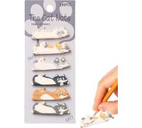 Cat Note Pads,180 Sheets Cartoon Paper Markers - Cat Funny Sticky Notes - for Women Students Teacher Kids School Work Classroom Party Clever Fashion